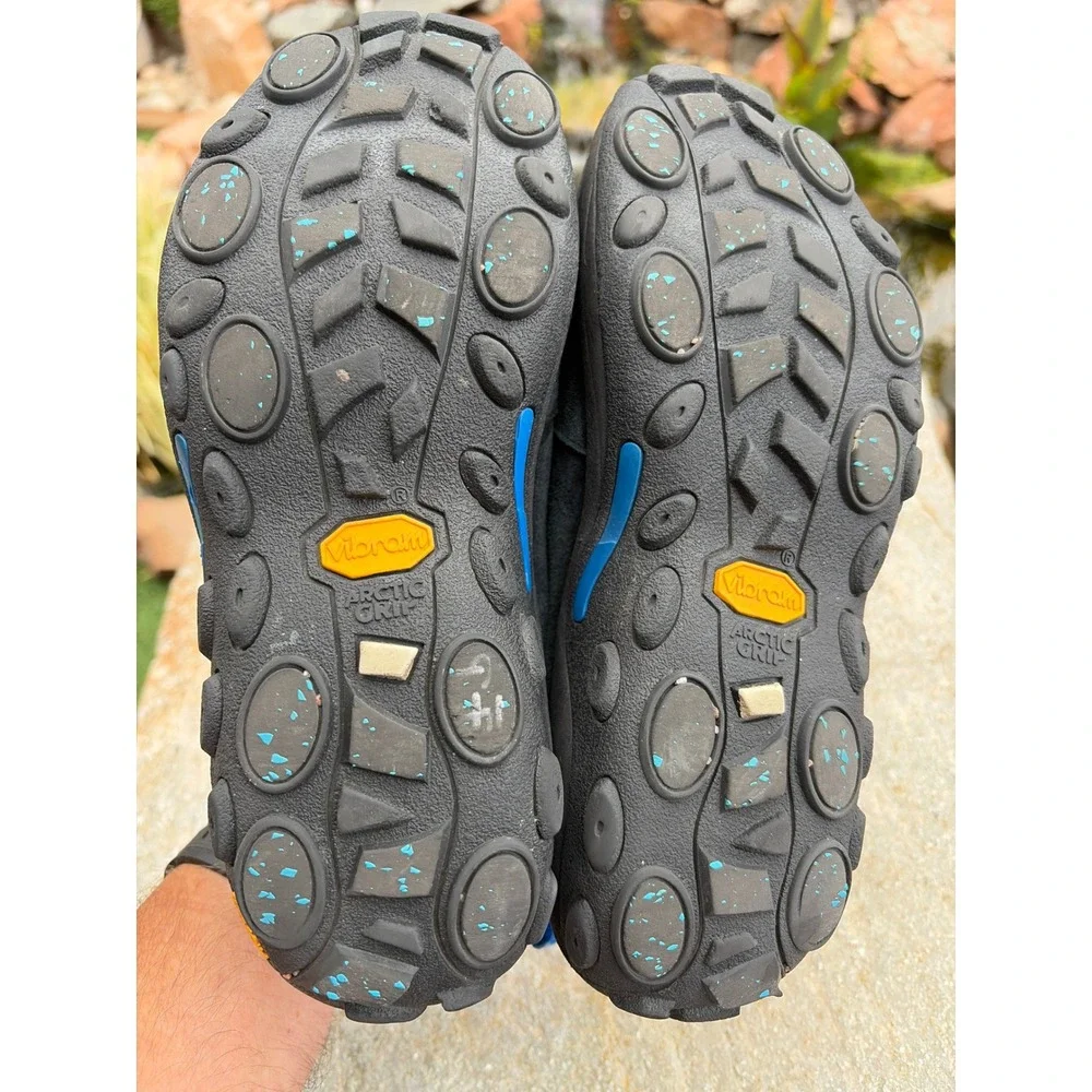 Merrell Jungle Moc Ice+ Black Suede Vibram Arctic Grip Winter Shoes J37844 8.5W
